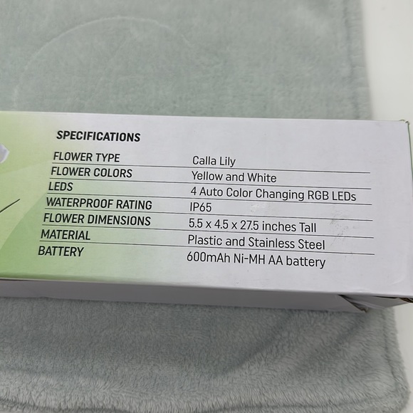 Marcoah Upgraded Solar Calla Lilies 2-pack Flower Lights-Waterproof LED Flowers - Picture 5 of 7